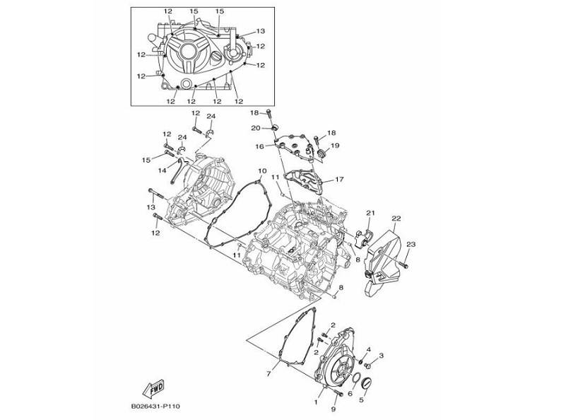 11 Crankcase Cover 1 11 Crankcase Cover 1
