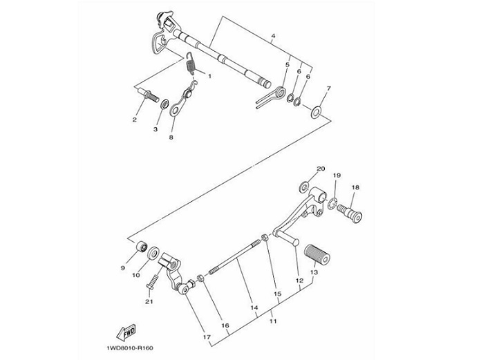 16 Shift Shaft