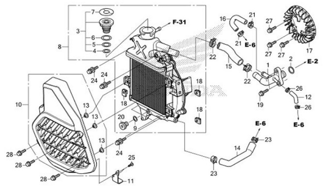 E-10 Radiator