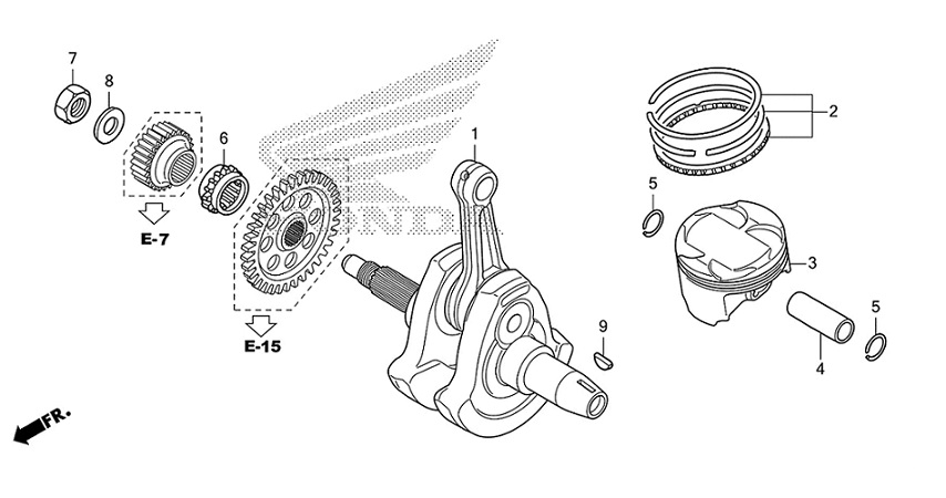 E-14 Crankshaft/Piston