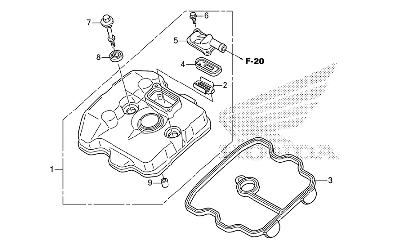 E-1 Cylinder Head Cover