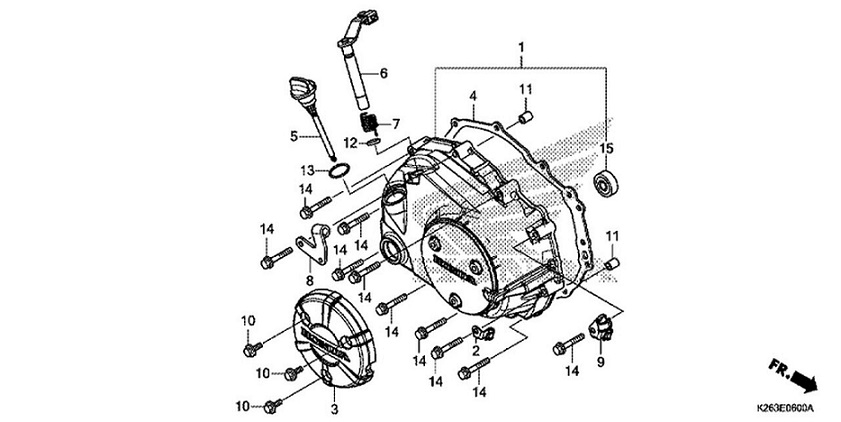 E-5 Right Crankcase Cover