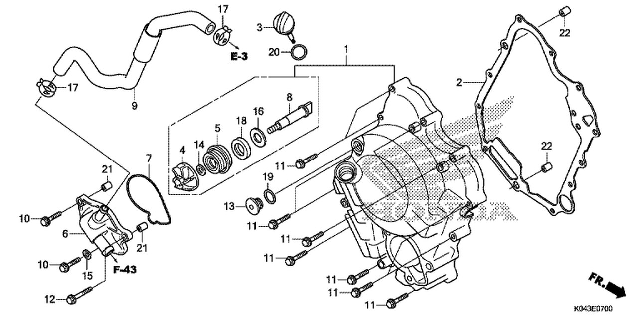 E-6 Right Crankcase Cover