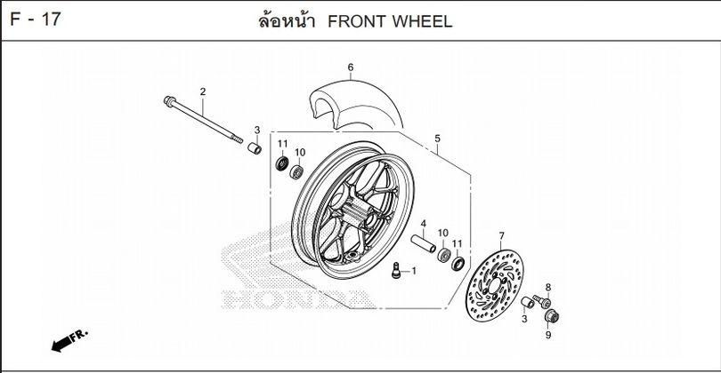 F-17 Front Wheel F-17 Front Wheel