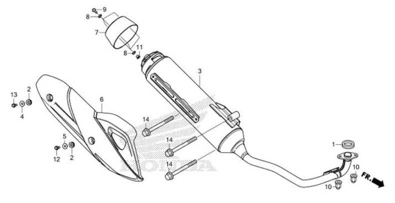 F-23 Exhaust Muffler