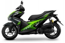Yamaha Aerox Black/Green Decal & Emblem Set