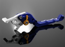 Folding Adjustable Brake Lever,Curve Surface-Blue