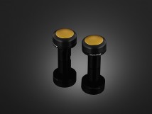 Handle Bar Caps (used with standard Handle Bar) - Light Gold