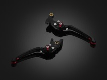 Premium Folding Adjustable Brake-Clutch Lever-Red