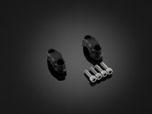 Bar Clamps Set (used with BIKERS' FATBAR, 28.6 mm - Black