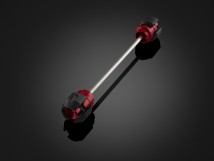 Rear Wheel Axle Protection by BIKERS - Red