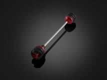 Front Wheel Axle Protection - Red