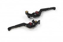 Folding Adjustable Front Brake-Clutch Lever (Long) - Black