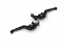 Adjustable Front Brake-Clutch Lever (H) by BIKERS - Black