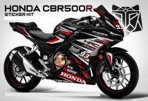 Complete 3M™ Honda CBR500R Decal Sticker Kit - HRC Race RR