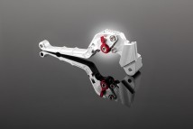 Folding Adjustable Clutch Lever (curved surface) - Silver