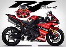 Complete 3M™ Decal Sticker Kit - LNV Racing for Yamaha YZF R1 ('15-'19)