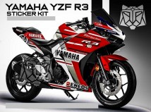 Yamaha YZF R3 Decal Sticker Kit-Ducati