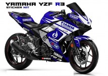 Yamaha YZF R3 Decal Sticker Kit-FIAMM