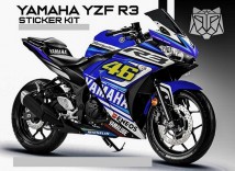 Yamaha YZF R3 Decal Sticker Kit-Racing 46