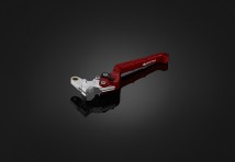 Folding Adjustable Clutch Lever (curved surface) - Red