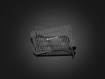 Titanium-Coated Stainless Radiator Guard (1.2 mm) - Black