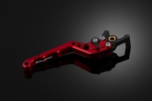 ADJ. Front Brake Lever with hole through the lever (Curve Surface) - Red