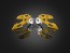 Chain Adjusters with Stand Hook - Light Gold