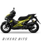 Yamaha Aerox Black/Lime Decal & Emblem Set