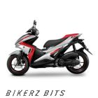 Yamaha Aerox (2019) Silver/Red Decal & Emblem Set