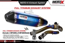 Honda CRF300L & Rally Full Titanium System Exhaust with Muffler