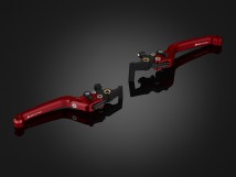Premium Folding Adjustable Front-Rear Brake Lever (Extra Large) - Red