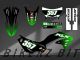 Complete 3M™ Decal Sticker Kit - 357 DUNLOP (Green) for Kawasaki KLX230