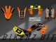 Complete 3M™ Decal Sticker Kit - 230 DUNLOP (Orange) for Kawasaki KLX230