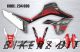 Honda CRF300L Decal Sticker Kit - FOX (Gray/Red)