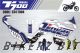 Decal Sticker Kit - TOURATECH (Blue) for Yamaha T700
