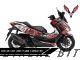 Complete 3M™ Honda Forza 350 Decal Sticker Kit - ARAI 41 (Red)