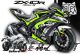 Decal Sticker Kit - Blade Line (Lime/Gray) for Kawasaki ZX-10R