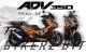 Complete 3M™ Honda ADV 350 ('22-'24) Decal Sticker Kit - CAMOUFLAGE (Orange)