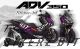 Complete 3M™ Honda ADV 350 ('22-'24) Decal Sticker Kit - CARBON (Pink)