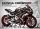 Complete 3M™ Honda CBR650R Decal Sticker Kit - Furious Line Black (Red Lines)