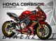 Complete 3M™ Honda CBR650R Decal Sticker Kit - Furious Line Red (Yellow Lines)