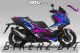 Honda ADV350 Decal Sticker Kit - CYBER (Blue/Pink)