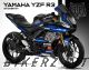 Complete 3M™ Decal Sticker Kit -  FACE (Blue) for Yamaha YZF R3