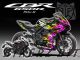 Complete 3M™ Honda CBR650R Decal Sticker Kit - Fire Race (Pink/Lime)