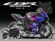 Complete 3M™ Honda CBR650R Decal Sticker Kit - Fire Race (Purple/Pink)