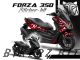 Complete 3M™ Honda Forza 350 Decal Sticker Kit - FLAME (Red)