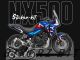 Complete 3M™ Honda NX500 Decal Sticker Kit - Race (Blue)