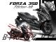 Complete 3M™ Honda Forza 350 Decal Sticker Kit - HP POWER (Black)