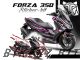 Complete 3M™ Honda Forza 350 Decal Sticker Kit - HP POWER (Pink)